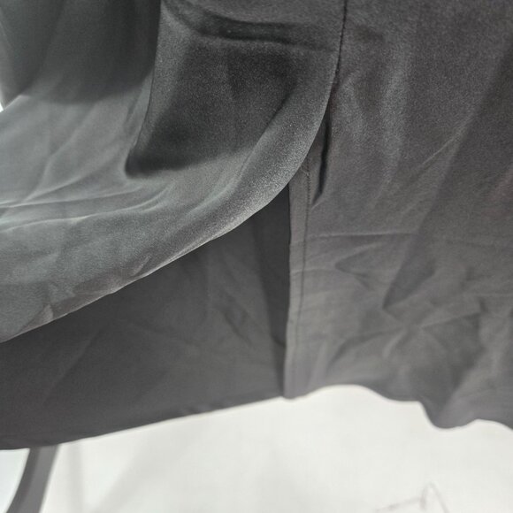 Princess Polly Black Betta Venore Cowl Neck Back Slit Satin Maxi Dress  8 - Picture 5 of 8